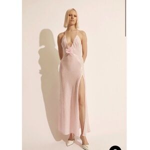 Anthropology sequin halter dress